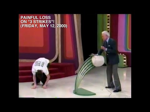 The Price is Right - Jonathon Berg PAINFULLY LOSES "3 Strikes"! (Friday, May 12, 2000)