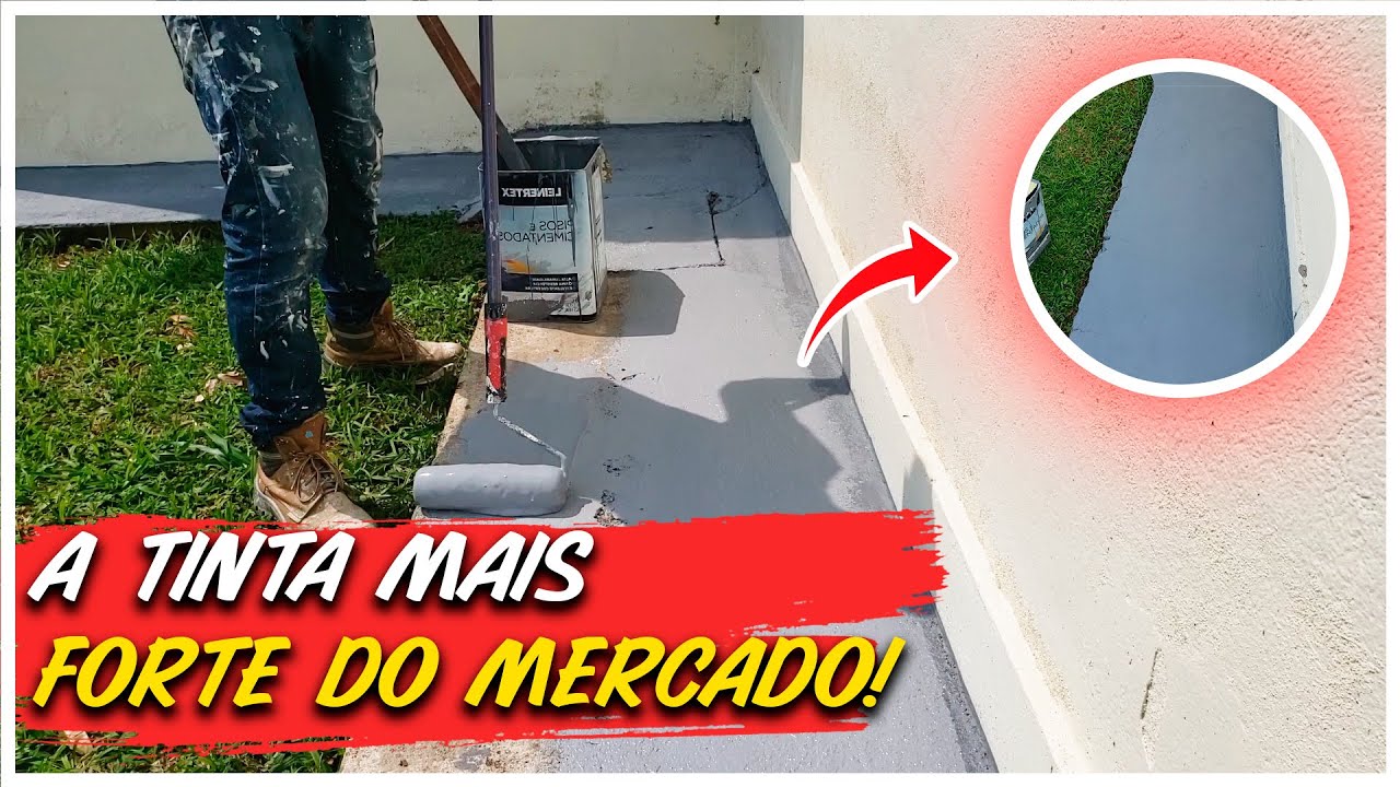 A TINTA MAIS FORTE PRA PISO CIMENTADO APRENDA O PASSO A PASSO
