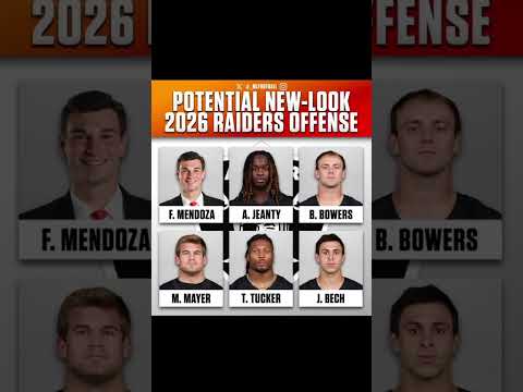 Who is stopping this raiders offense? #shorts #raiders #fernandomendoza #nfldraft #draft #viral