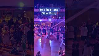80s rock and glow party. #cruise #cruiseship #80sparty #glowparty