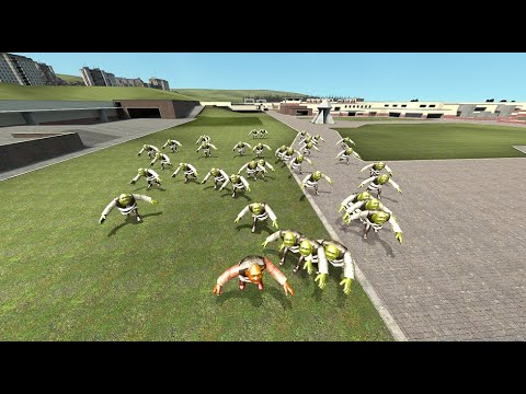 Shrek's horde!! Trying to escape with all the ways