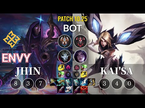 EM Envy Jhin vs Kai'Sa Bot - KR Patch 10.25