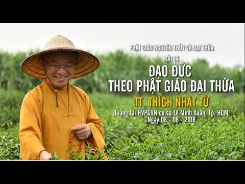 Bài 14: Đạo đức theo Phật giáo đại thừa - TT. Thích Nhật Từ 