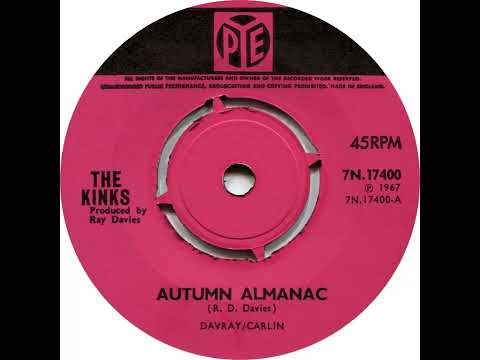 UK New Entry 1967 (248) The Kinks - Autumn Almanac
