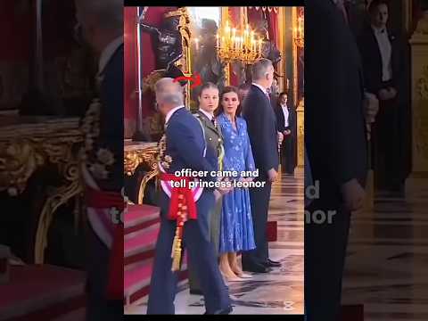 Officer step in for Leonor #leonor#princessleonor#royalfamily#shorts #viral#spain#fyp