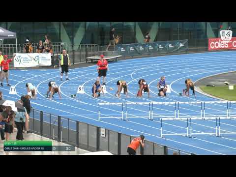 Girls Under 16 90m Hurdles H3 - 2020 State Combined Events Championships // LAVicTV