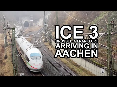 [4K] 🇩🇪 German High-Speed #ICE 3 International arriving in Aachen (ICE3MF / BR 406)
