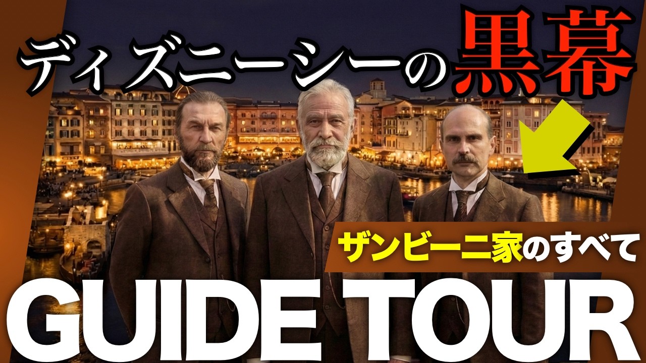 ディズニーシーの黒幕...?!パークを裏で操る「ザンビーニ家」の正体／ソアリンとホテルミラコスタに隠されたBGSとディズニー都市伝説を徹底解説【TDS深堀りガイドツアーVol.5】