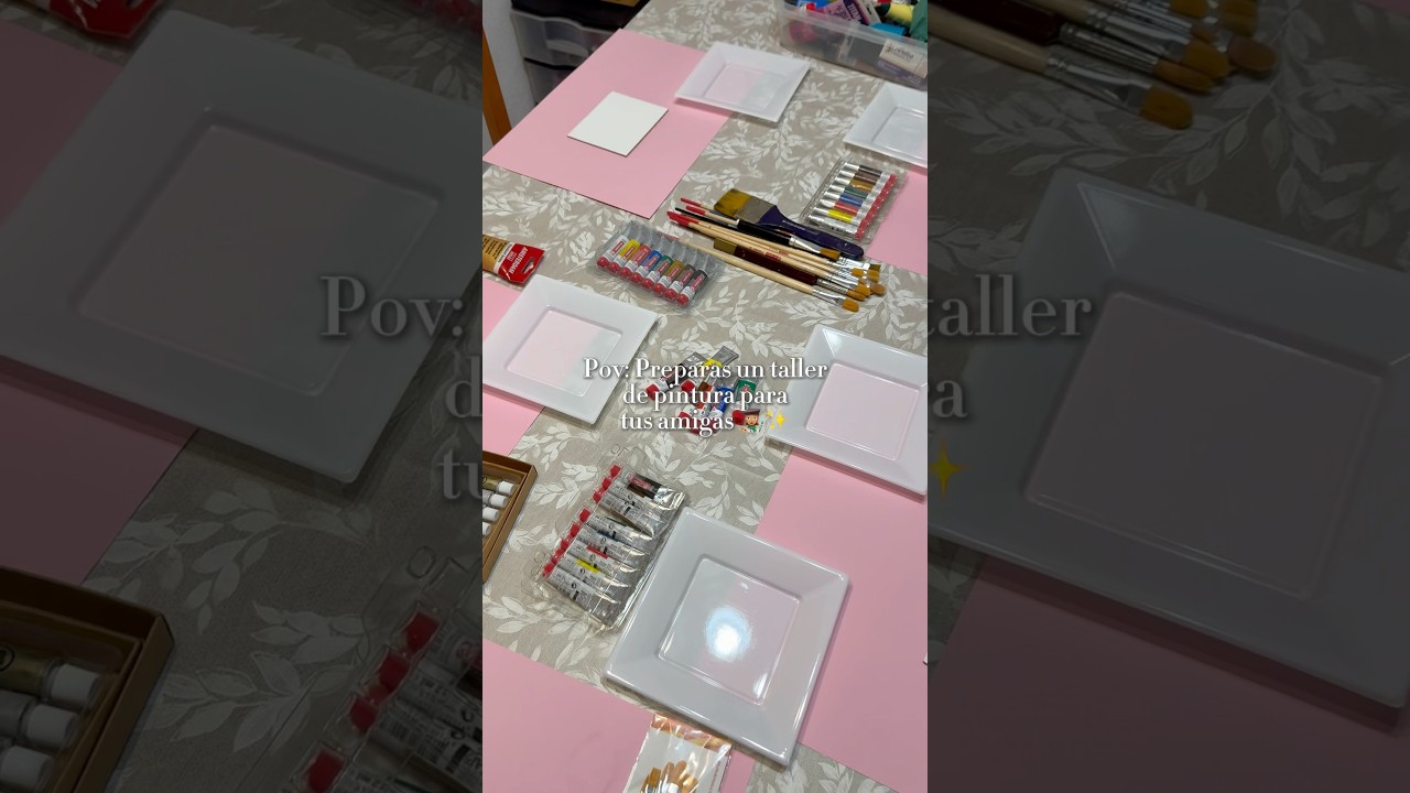 Taller de pintura con amigas 👩🏽‍🎨✨#art #friends #artist #painting #arte #talens #acrylic