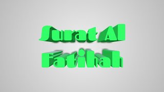 Download lagu Surat Al Fatihah Tanpa Suara mp3