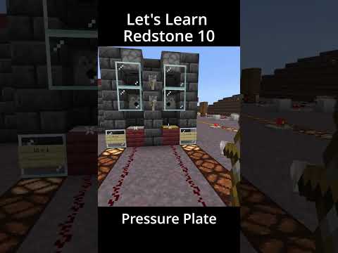 TheUniverseWithinArt - Let's Learn Redstone with OmLedu | 10 Pressure Plate | Minecraft Bedrock Redstone Tutorial
