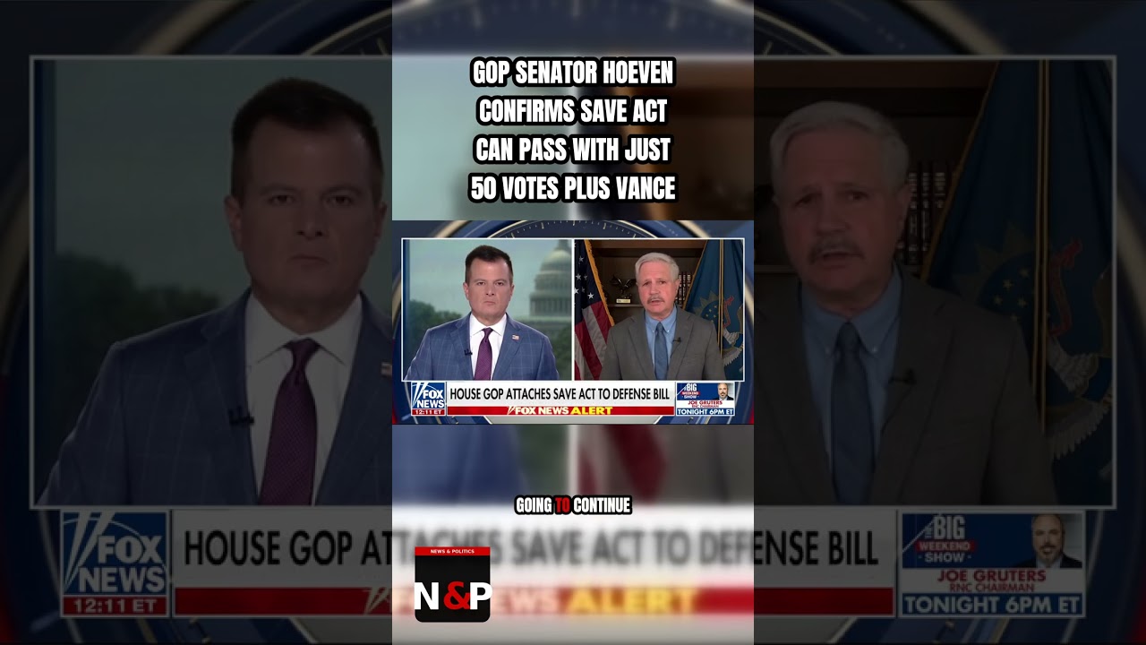 Video: Sen. Hoeven discusses SAVE Act push via Senate reconciliation
