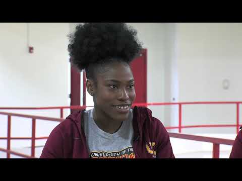Basketball Halftime Interview - Shaneika Bowra + Cierra Roberts - December 2018 thumbnail