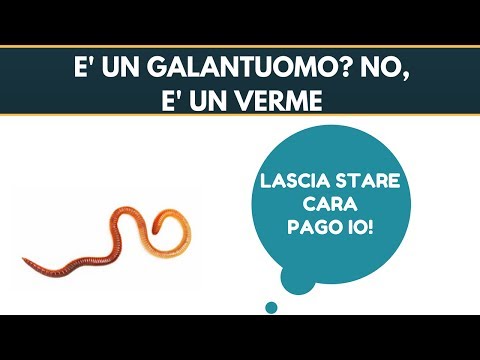 Il mio uomo paga sempre la cena fuori, è un galantuomo? No, è un VERME