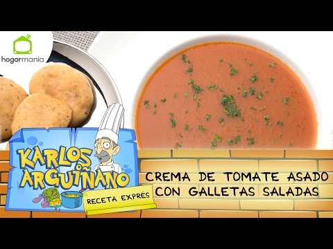 Crema de tomate asado receta de Karlos Arguiñano