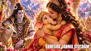 GANESHA JANMA STOTRAM 🐘 Remove Obstacles & Invite Success | The Divine Birth of Lord Ganesha