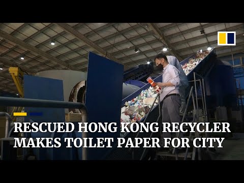 Coronavirus: rescued Hong Kong recycling plant helps city by making toilet paper