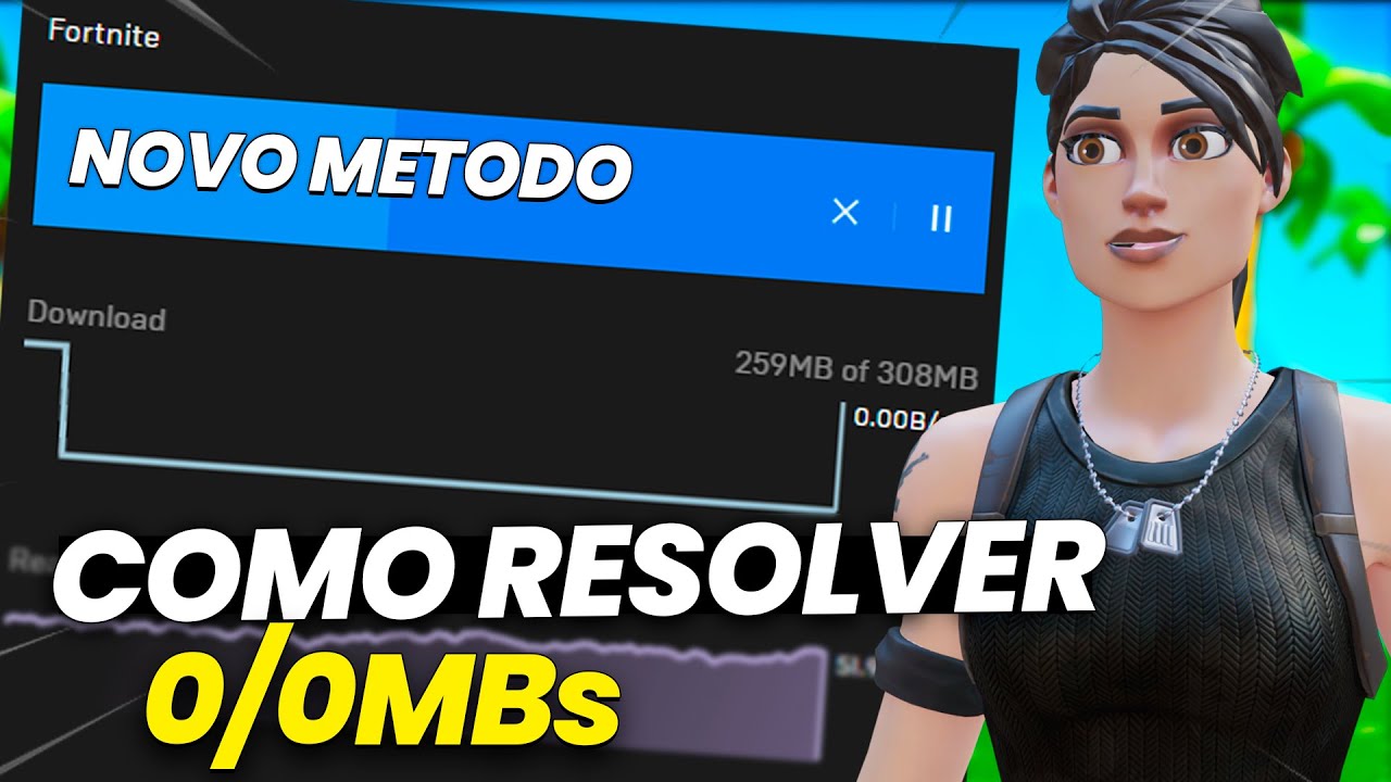 COMO RESOLVER O BUG DE 0/0KBs NA HORA DE BAIXAR FORTNITE ! ‹ FortAlef ›