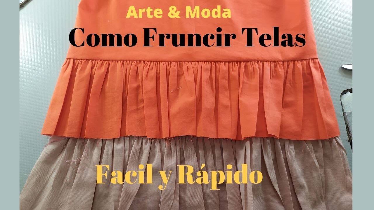 👉Como Fruncir Telas (sin Fruncidor o pie de fruncir)✔