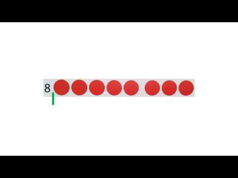 Blitzrechnen: 8 zerlegen, 1. Übung