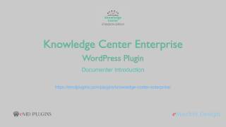 Knowledge Center Enterprise – Documenter Introduction