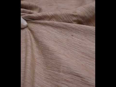 Chambray Brown Khadi Cotton 150 GSM Handwoven Fabric — video