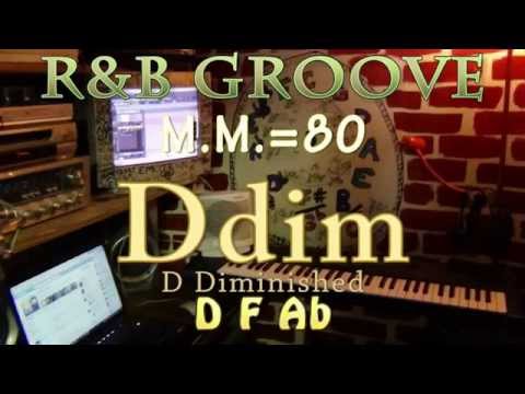 Ddim Diminished - One Chord JamTrack - R&B Groove M.M. = 80