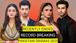 Top 9 Recently Ended Record Breaking Pakistani Dramas 2025