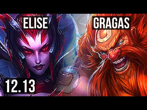 ELISE vs GRAGAS (JNG) | 9/0/2, Legendary | KR Diamond | 12.13