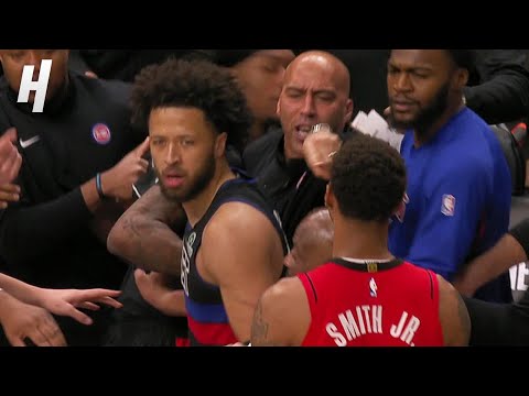 Things Get HEATED in Rockets-Pistons Game 😳