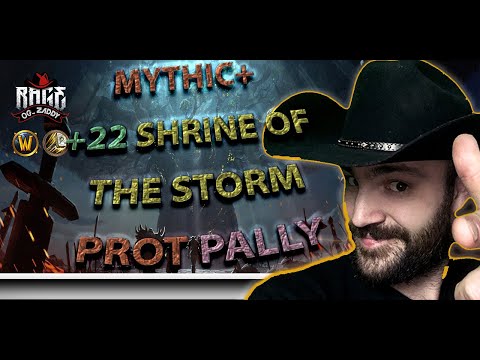 Mythic +22 Shrine of the Storm | WoW BFA 8.3 M+ Keys | Protection Paladin Shadowlands Guide