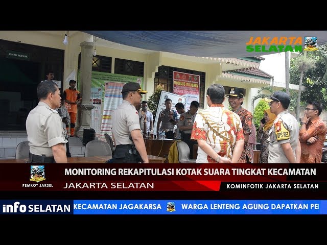 Monitoring Rekapitulasi Kotak Suara Tingkat Kecamatan