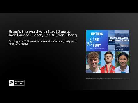 Brum's the word with Kukri Sports: Jack Laugher, Matty Lee & Eden Chang