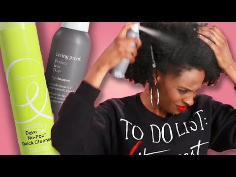 Women With Natural Hair Try Dry Shampoo