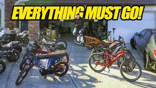 SELLING ALL MY E–BIKES! We need room in the garage!