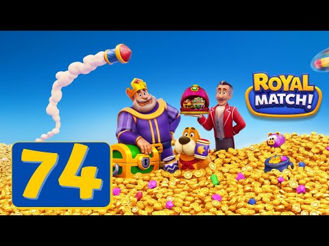Royal Match - Area 74 - Treasure Room - Gameplay
