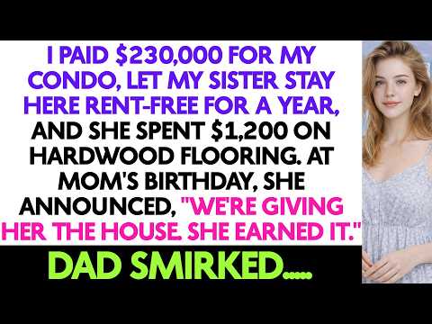 I Paid $230,000 For My Condo, Let My Sister Stay Here Rent-free For A Year, And She...