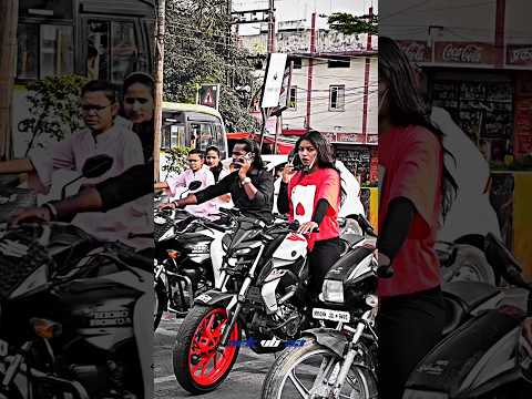 Mt 15 Attitude Girl ride 😍✨ public reaction 👀💥 #mt15 #ytshorts #shorts #viralshorts