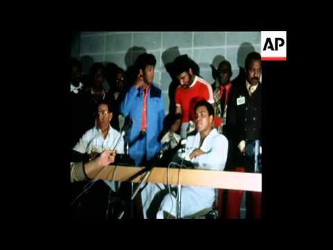 SYND 25 5 76 ALI DUNN INTERVIEW AFTER THE FIGHT