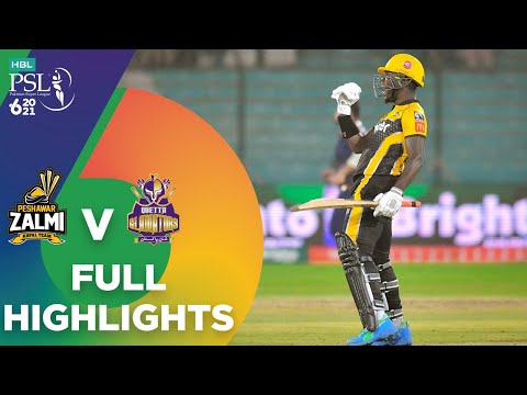 Peshawar Zalmi Vs Quetta Gladiators Psl Match Score Today Psl