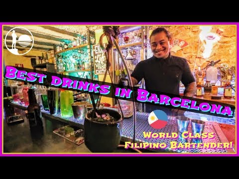 BARCELONA'S BEST COCKTAIL BAR | Top MUST TRY Drinks by Filipino Bartender