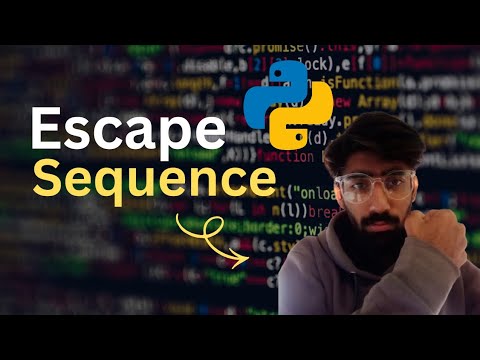 Escape Sequences Python Tutorial 2 Urdu Hindi