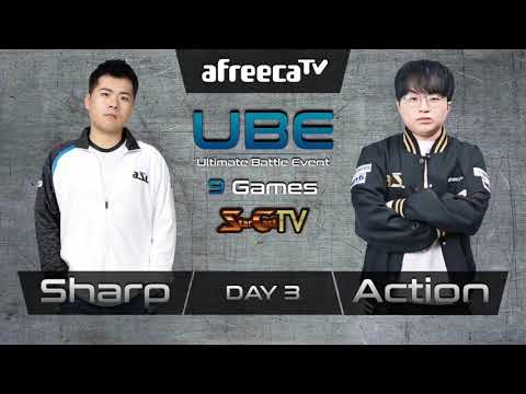 [ENG] Ultimate Battle Sharp vs Action (TvZ) - Starcraft Remastered (StarCastTV English) UBE-3