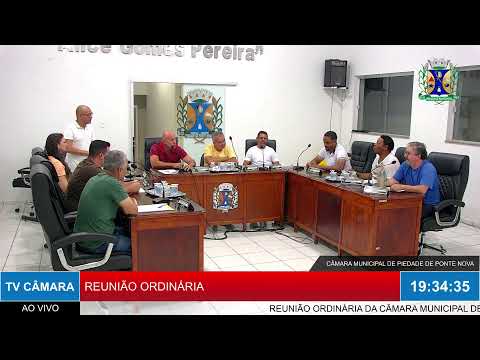 19ª REUNIÃO ORDINÁRIA DA CÂMARA MUNICIPAL DE PIEDADE DE PONTE NOVA - 01/12/2025