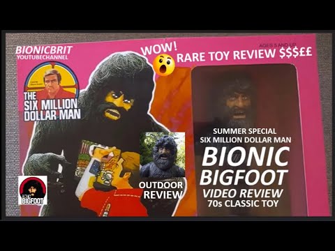 Kenner Bionic Bigfoot toy outdoor video review.Bionicbrit summertime Six million dollar man special