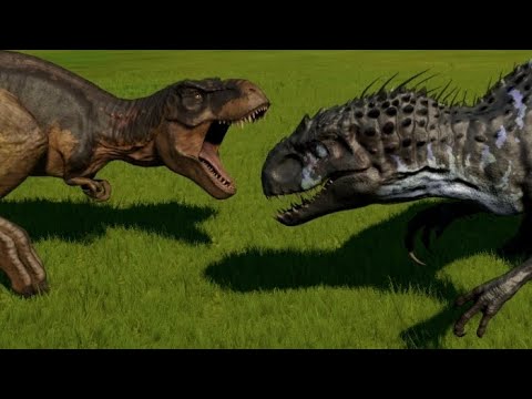 Indominus Rex vs T-Rex, Spinosaurus, Spinoraptor, Indoraptor, Giganotosaurus, Carcha & Allosaurus