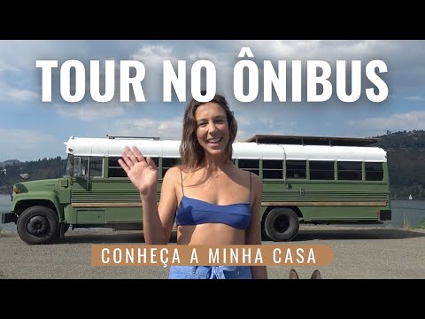Conheça o ÔNIBUS ESCOLAR que transformei na minha CASA