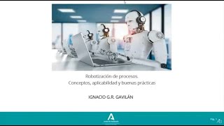 Imagen Webinar: Robotización de procesos. Conceptos, aplicabilidad y buenas prácticas