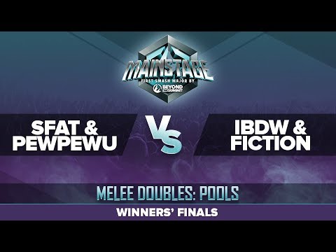 SFAT/PewPewU vs iBDW/Fiction - Winners' Finals: Melee Doubles Top 16 - Mainstage
