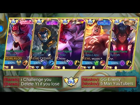 5 MAN YOUTUBERS IN ONE TEAM! (KLOD,CEDXVI,CHOUU,MIZAKI,DYR) WHAT WILL HAPPEN!🔥
